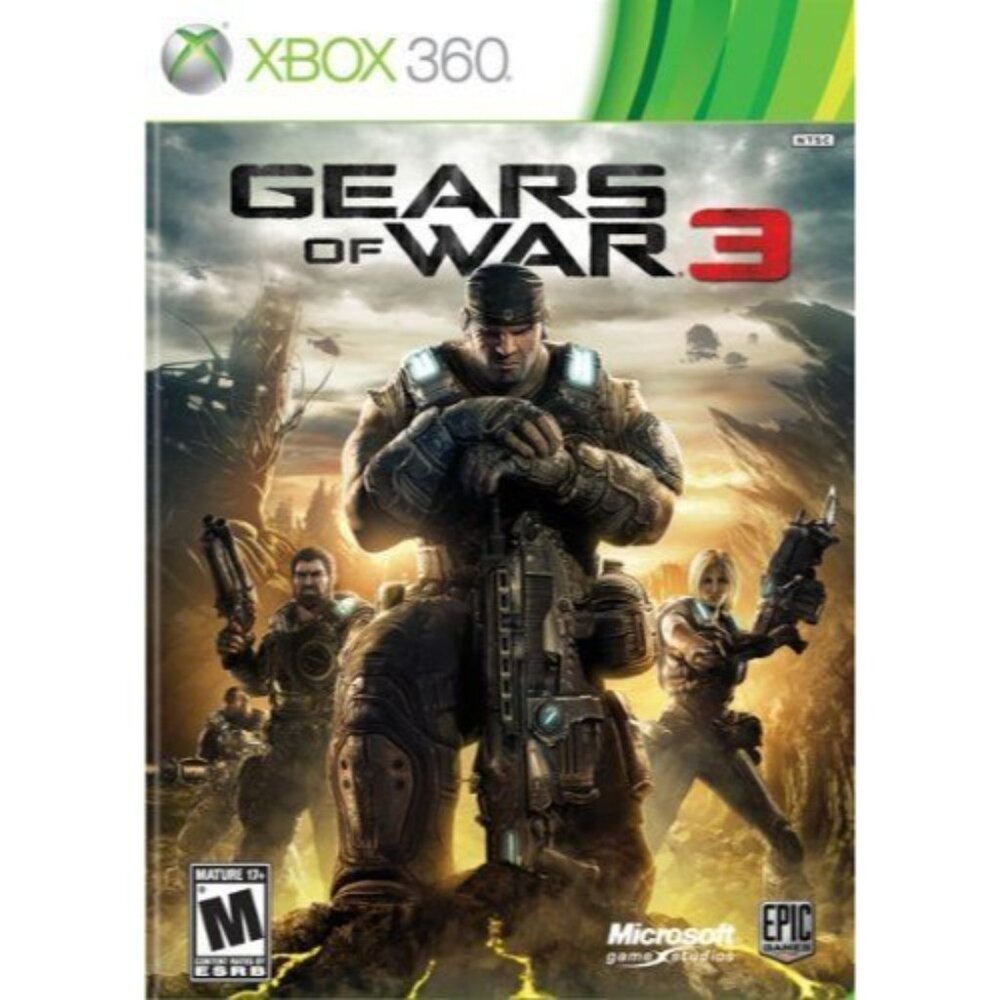 Gears Of War 3 Xbox 360 Video Game Complete With Case Disc Manual Tested